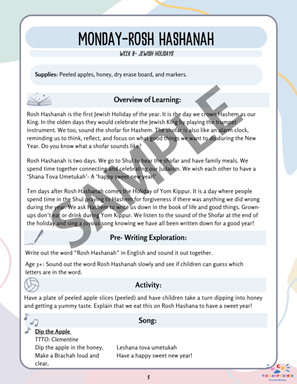 Week Eight: Jewish Holidays - Image 4